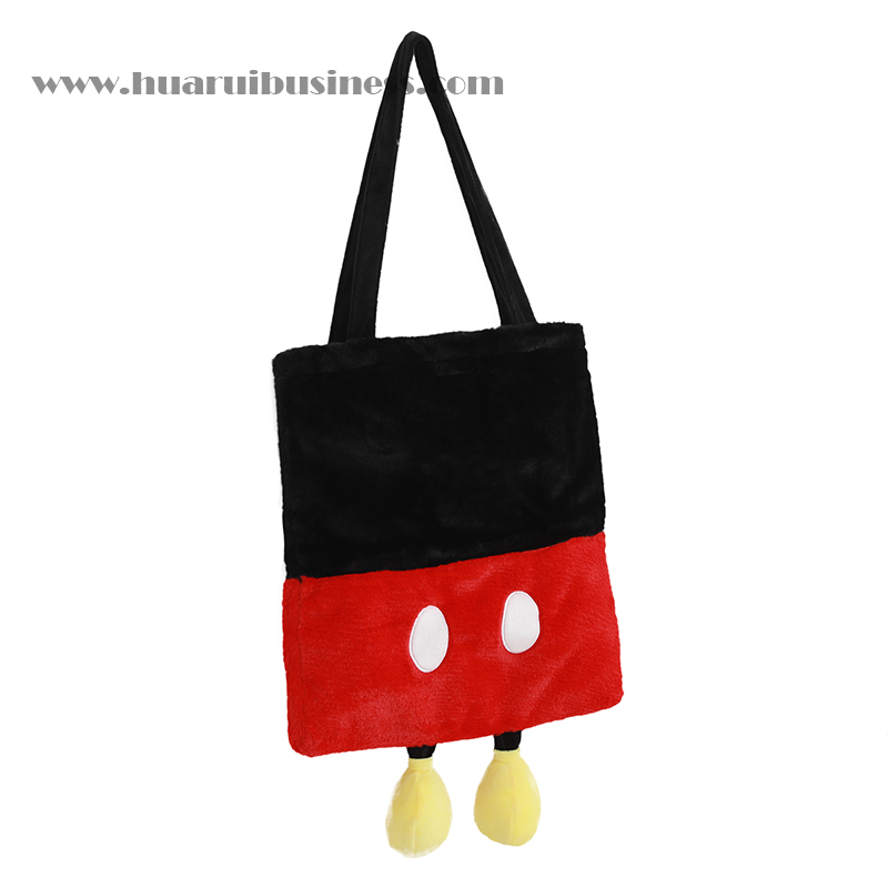 Plüsch Tasche mit Cartoon Fuß und Schwanz