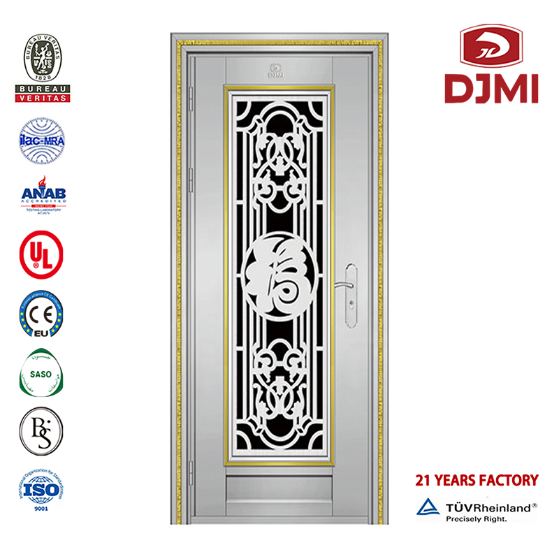 Residential Price Stainless Steel Security Door Cheap Indian Designs Double Entrance Residential Door Security Doors Homes Stainless Steel Customized 304 with Window Double Grill for House Stainless Steel Handle Door