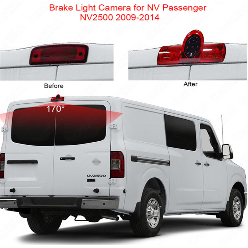 Auto HD Night Vision Parking Reverse Backup Car Video Bremse Light Kamera für Nissan Passenger NV 1500 2500 3500 Cargo Van 2009-2016