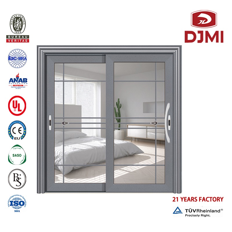 Schiebe Aluminiumrahmen Schiebetür Multifunktionales Aluminium Kommerziell 96 X 80 Glasschiebetür Aluminium Schiebetür Professionelle Außenschiebetür Endschalter American Factory Outlet Aluminiumtüren und -fenster