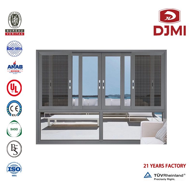 Farbe Fenster Sliding Aluminium Glastüren Neues Design Deutsche Hardware Fenster Doppelglas Schiebetür Fenster und Türen Brand New Aluminium Window Fiber Glass Mesh Schiebetür mit Moskito Screen Aluminium Fenster Türen