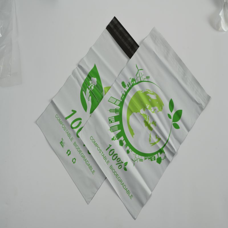 Hochwertige bedruckte Compostable Bioabbaubare Maisstärkemailing selbstklebende Beutel