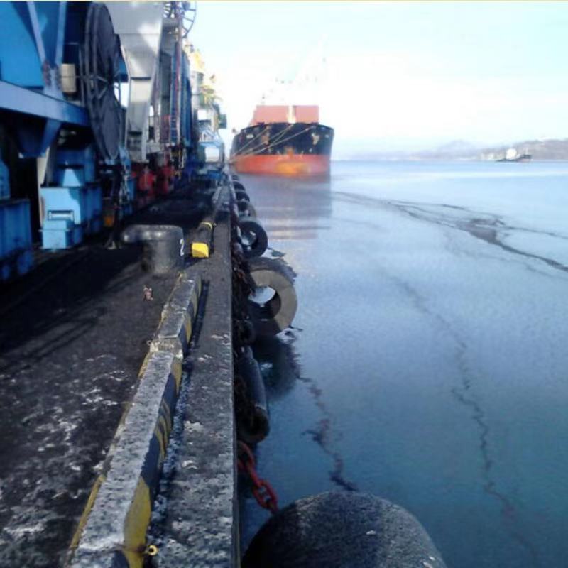 Zylindrische Schiffsanlegestelle aus Kautschuk, Fender für Anlegestege