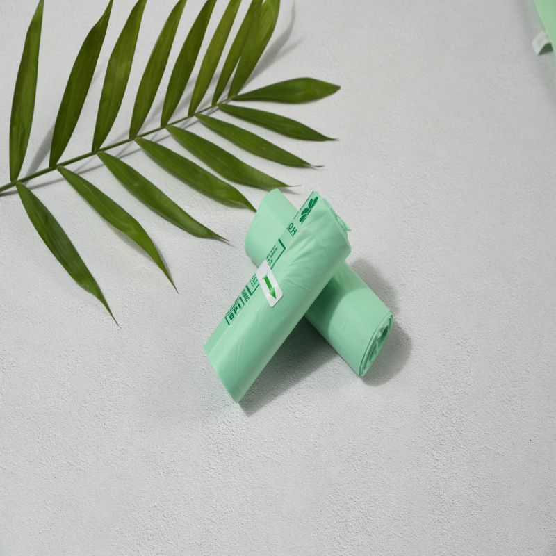 auf Maisstärke basierende biologisch abbaubare 100% Kompostierbare Müllsäcke auf Rollen