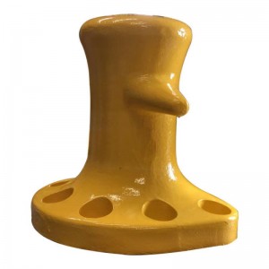 Marine Niere Gusseisen Poller mit individuell lackierter Farbe