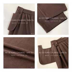 Lose Damenhose, die auf jeden Anlass zugeschnitten ist, bequemste Baumwollleinen im Casual-Stil nach Maß 11713 Stylish and Loose Pants