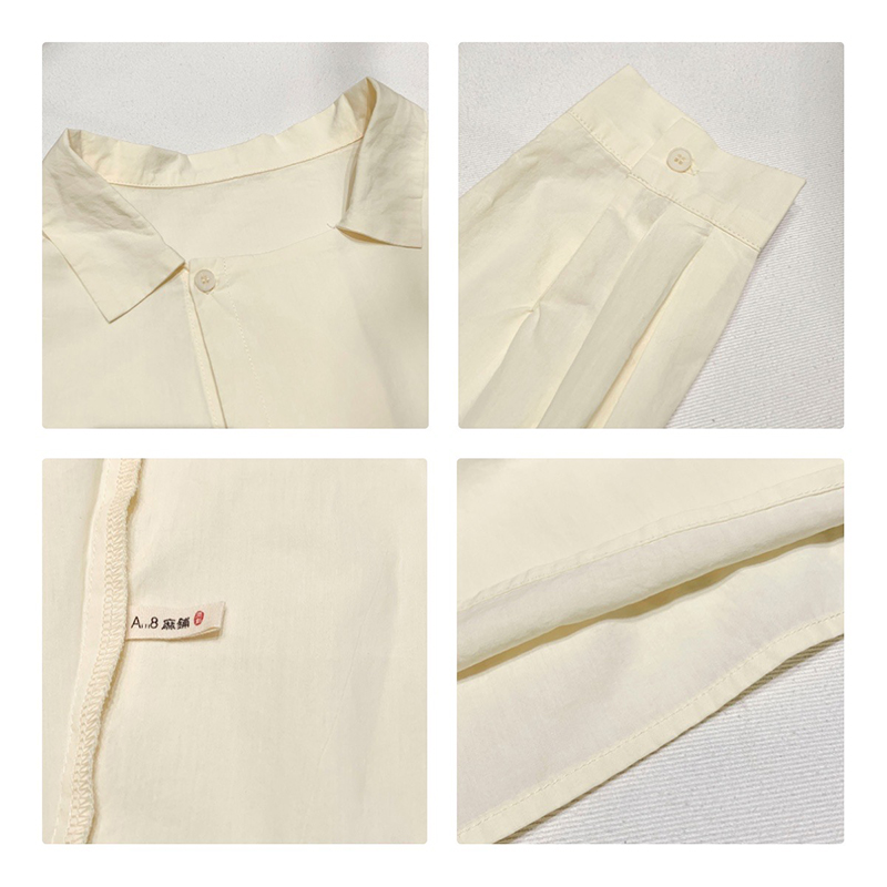 Loose-Fitting Design Minimalist Stylish Casual Solid color Stripped Überprüfte Oversize Custom 17706 Loose Shirt