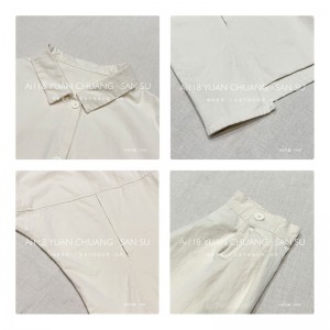 Loose-Fitting Design Minimalist Stylish Casual Solid color Stripped Überprüfte Oversized custom 17839 Loose Shirt