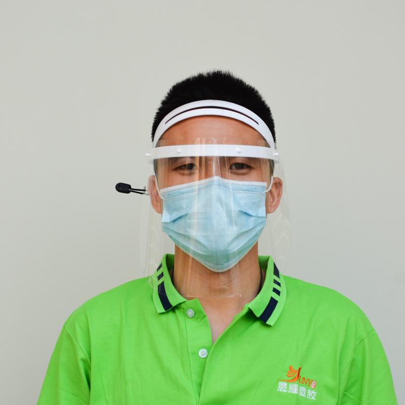 Hersteller Einstellbare Anti-Fog-Safety Faceshield Visor Full Face Visor Plastic Face Visor