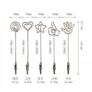 TMJ PP-543 Small Desktop Label Sign Holder Gold Brushed Stainless Steel Sign Display Zähler Preis Holder