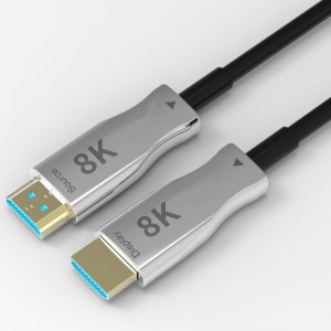 Heiße Verkäufe 10M \\/ 33ft HDMI 8K AOC Extender mit 8K @ 60Hz \\/ 4K @ 120Hz 48Gbps von Mann zu Mann für Videoprojektion