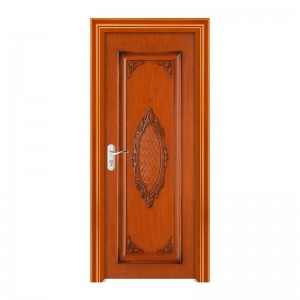 2021 China Holz Einzeltür mit Smart Lock Sicherheitstüren in Chaina Lackierung Oberflächenbehandlung