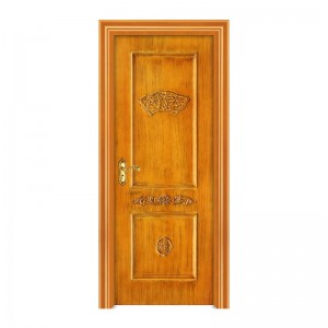 2021 China einfache Holztür wpc Außentür lackierte Tür für kommerzielle billige