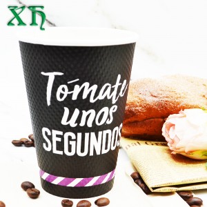 12 Unzen Welligkeit Wandverkauf Pappbecher