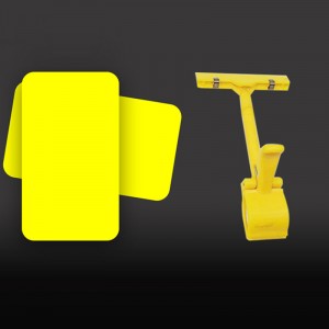 TMJ POP 038 Klares Band Klebeband Kunststoffclip auf Typenschild A6 Supermarktregal Acrylschildhalter 11X14 Acryletikettenhalter