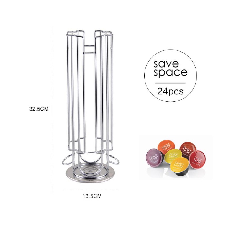 TMJ PP-581customized Eco-Friendly metal caffitaly coffee capsul Rack Küchenzubehör Halterung Kaffeeladen-Display-Stand