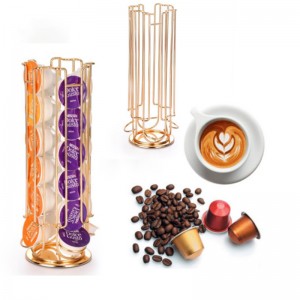 TMJ PP-582 360 Grad gedreht Metall Basis Kaffeebohnen Pods Station Kaffeekapsel Display Stand