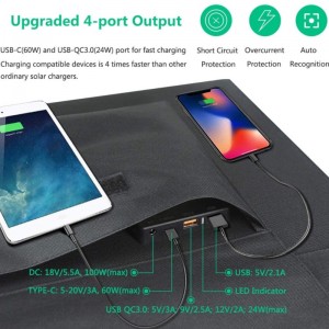 100W Solar Faltbeutel