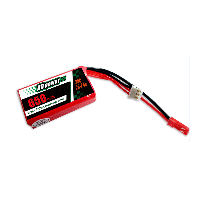 HD POWER 650mAh 35C 2S 7,4V Lipobatterie