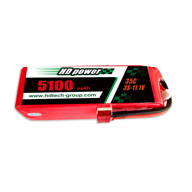 HD POWER 5100mAh 35C 3S 11.1V Lipoatterie