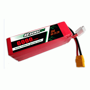 HDPOWER 6000mAh 35C 6S 22,2V Lipobatterie