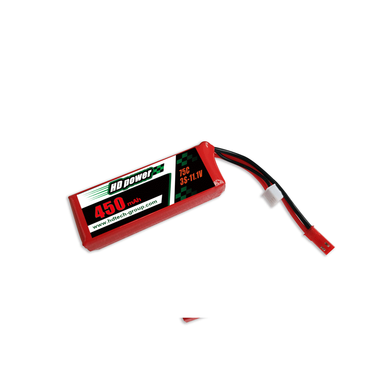 HD POWER 450mAh 75C 3S 11.1V FPV Lipoatterie