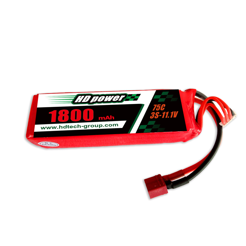 HD POWER 1800mAh 75C 3S 11.1V Lipoatterie