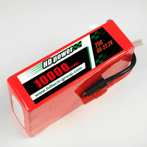 HD POWER 10000mAh 25C 6S 22.2V Lipoatterie