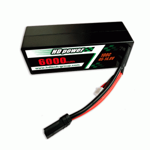 HD POWER 8000mAh 50C 2S 7.4V Hartschalenkoffer RC Autobatterie