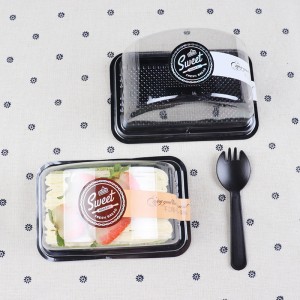 Einweg-ungiftige Blisterbox in Lebensmittelqualität, gewölbt, klare Tortenschachtel zum Mitnehmen, Verpackung, Dessertverpackung