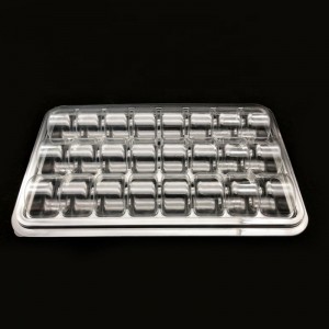 Großhandel benutzerdefinierte Größen Macarons Box klare Süßigkeiten abbaubare Brotdose