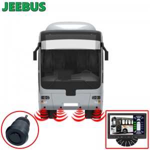 Auto Coach Bus Parking Radar Sensor Monitor System HD 1080P Reverse Camera mit 16 Sensoren Erkennung Blind Spot Vision Digital Warning Monitoring