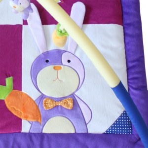 Quadratische Spielmatte - Kaninchen