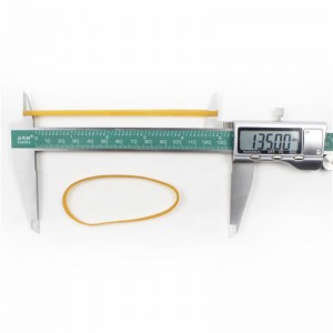 Werkseitig angepasstes gelbes transparentes, hochtemperaturbeständiges und alterungsbeständiges Industriegummiband