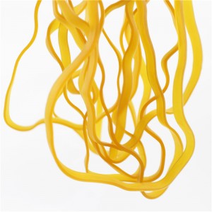 Werkseitig angepasstes Naturkautschukgelb transparent transparent hohe Elastizität starke Zähigkeit Anti-Aging-Industriegummiband