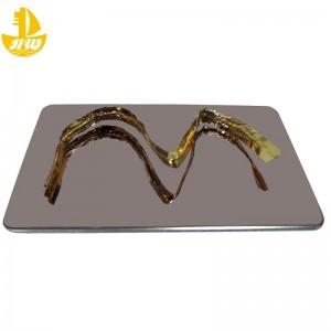 Edelstahlspiegelplatte Nr. 1