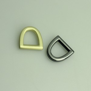 Glänzende Plattierung Mode D Schnallen, D Ringe, Metallzubehör für Tasche