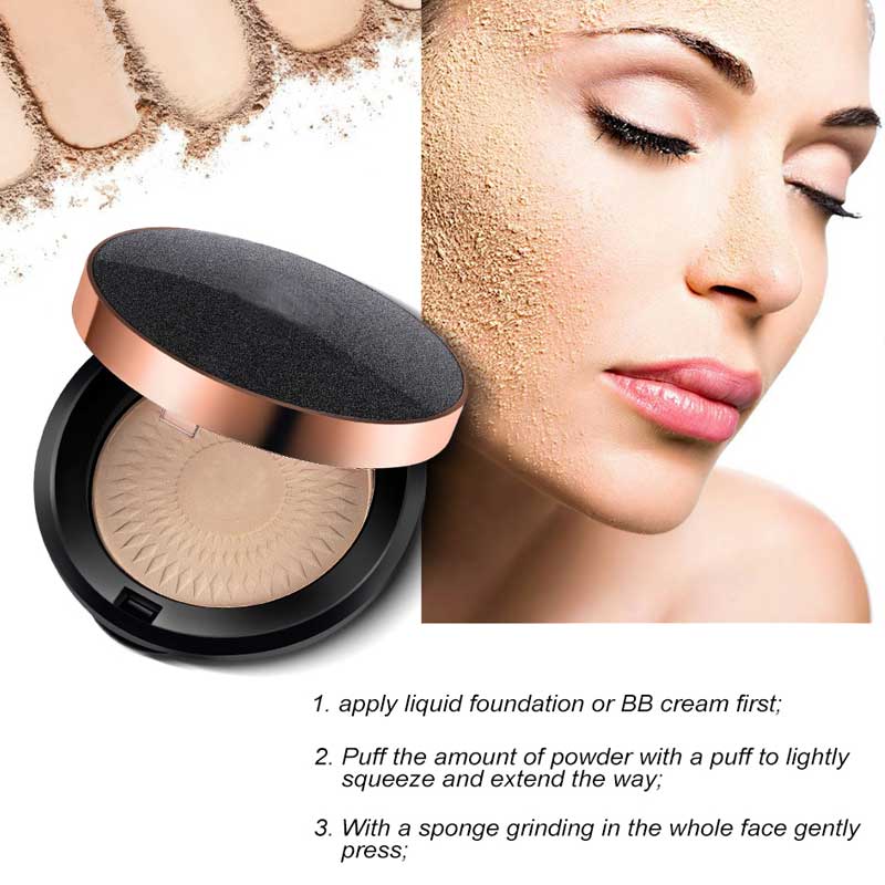Custom Cosmetic Makeup Compact Presspulver
