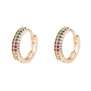 Südkorea Dongdaemun Kupfer Schmuck Ohrringe Zirkon-Ohrringe Europäische und amerikanische Mode-Accessoires grenzüberschreitende Quellen von vergoldeten Ohrringen Großhandel