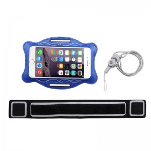 Kundenspezifische Logo-Fitnessstudio Armband Sport Armband Telefon Bag Fall für Handy Armbeutel Fall Neopren Telefonarmsack