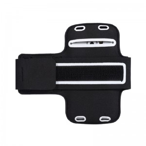 Umweltfreundliche moderne laufende Jogging-LED-Armband-elastisches Sport Telefonarmband PU-Leder-Handyarmsack