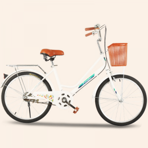 Beliebte 24 \\\\ \'\\\\\' \\\\ \'\\\\\' 26 Zoll Fahrrad Mann und Frau Hohe Carbon City Bike mit Korb