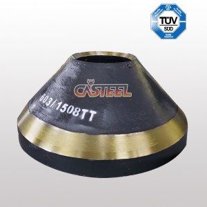 Terex Pegso TC1000, TC1150, TC1300 Kegelbrecher Concaving&Mantle MN22CR2