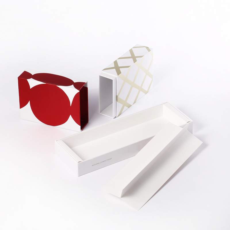 Benutzerdefinierte hochwertige starre Papierdoppelschublade Schiebekastenverpackung für Geschenk