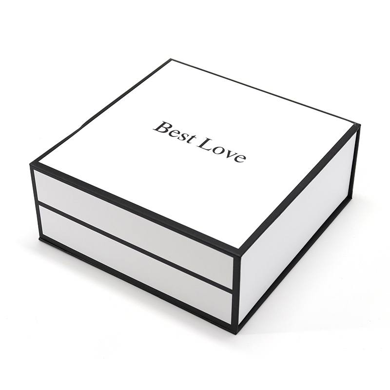 Luxus Weißer Magnetklappe Papierkasten Flip Top Geschenkboxen Kleid Kleid Handtaschen Weiße Mailer Box