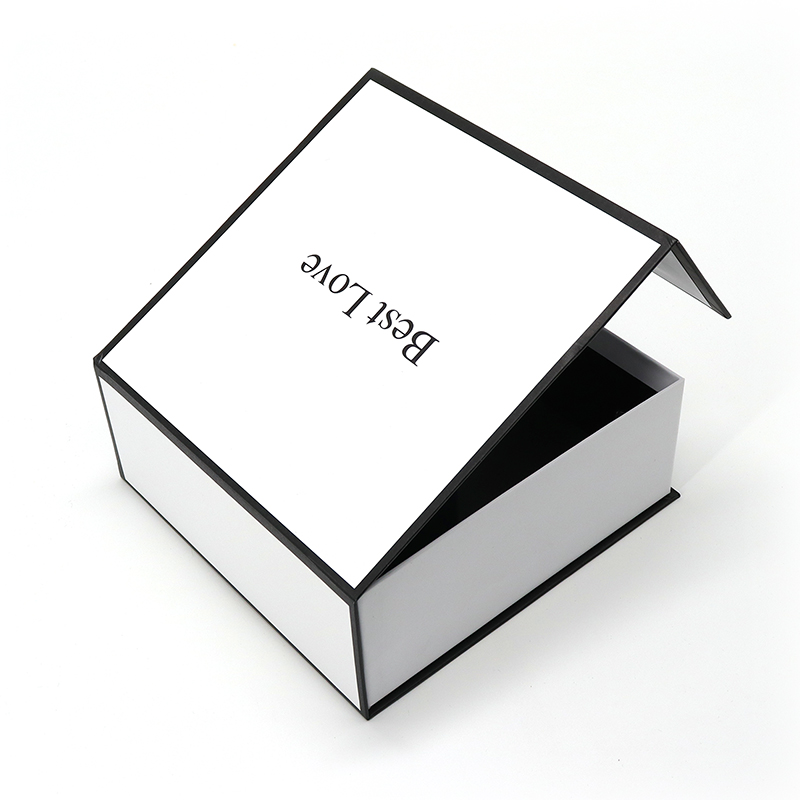 Luxus Weißer Magnetklappe Papierkasten Flip Top Geschenkboxen Kleid Kleid Handtaschen Weiße Mailer Box