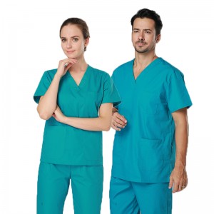 Krankenschwester Doktor Uniform Tops Pants Scrub Sets Custom Logo