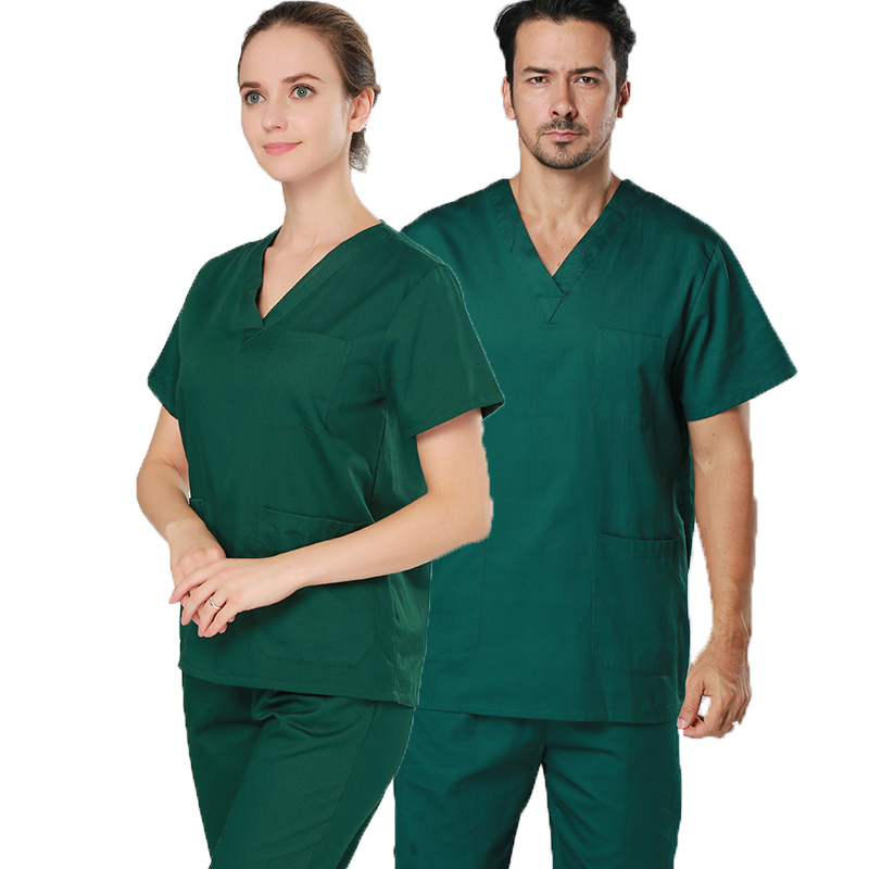 Krankenschwester Doktor Uniform Tops Pants Scrub Sets Custom Logo