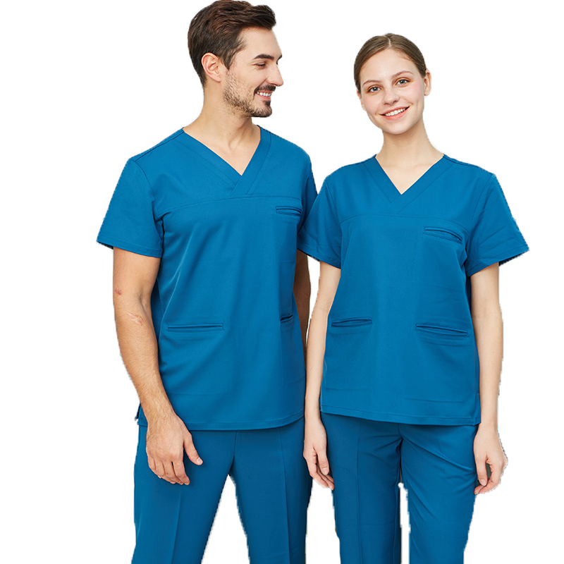 Hohe Qualität 4 Wege Stretch Nurse Scrub Sets Spandex Uniform Großhandel