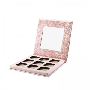 Großhandel Schönheitskreationen Glitzernder Rosa Kundenspezifische Make-up-Palette Private Label Makup Eyeshadow-Palette
